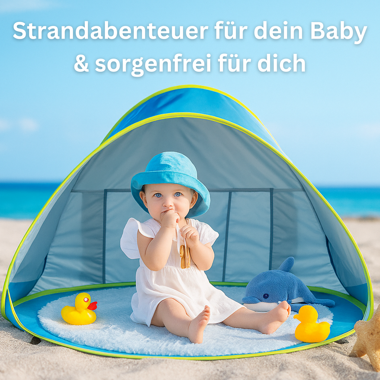 BeachNest - Schutz, Spaß und Abkühlung für dein Baby