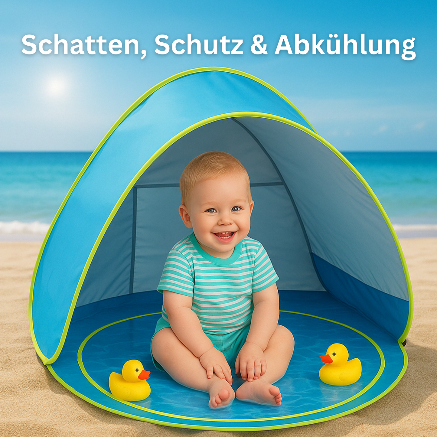 BeachNest - Schutz, Spaß und Abkühlung für dein Baby